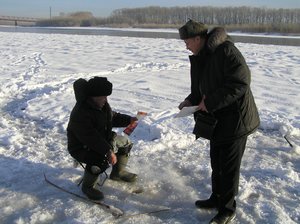 Как ставить сети под лед 