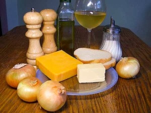 Ингредиенты для салаки, запечённой с копчёным сыром