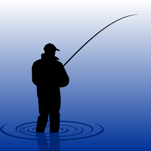 Рыбак ловит рыбу
